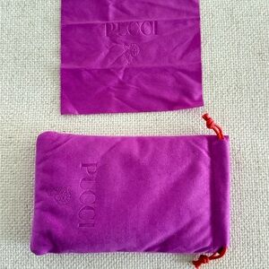 Emilio Pucci Purple Velvet Pouch